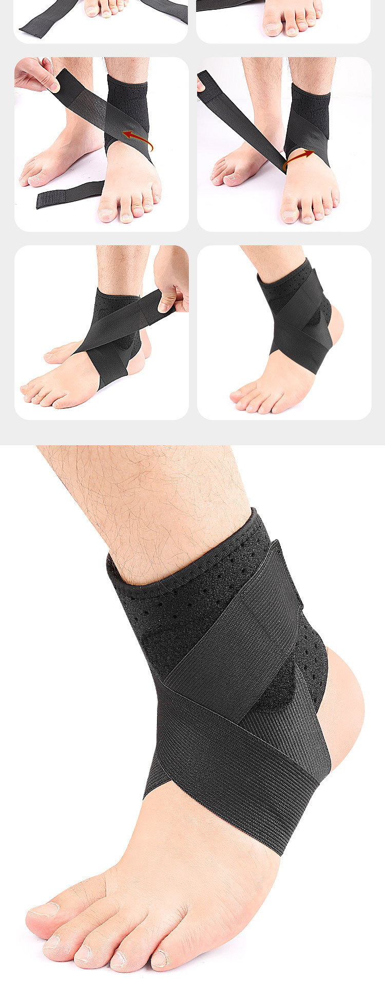 Cross strap winding elastic pressure cycling mountain running jump ankle fixed Competitive Manufacturing Pricing