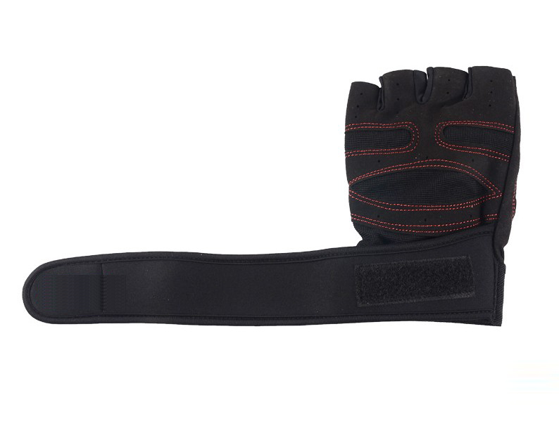 Custom Made Anti-Slip Weight Lifting Cross Training Bodybuilding Gym Fitness Workout Gloves with Wrist Wraps High-Volume Manufacturing