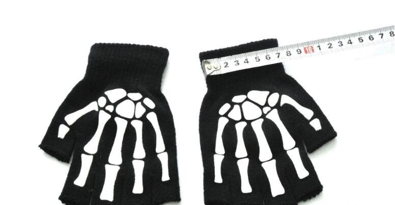 Cycling Gloves Kids Outdoor Sports Bicycle Half Finger Skeleton Soft Protective Import Wholesale Solutions