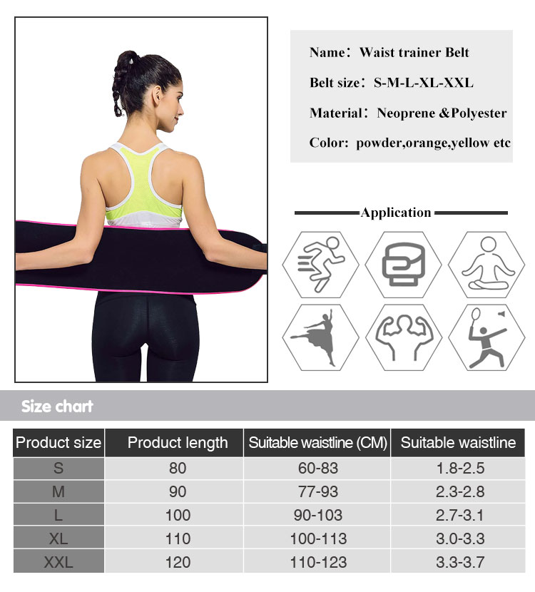 Daily running sport tummy slimming belt waist trimmer Made in China Factory