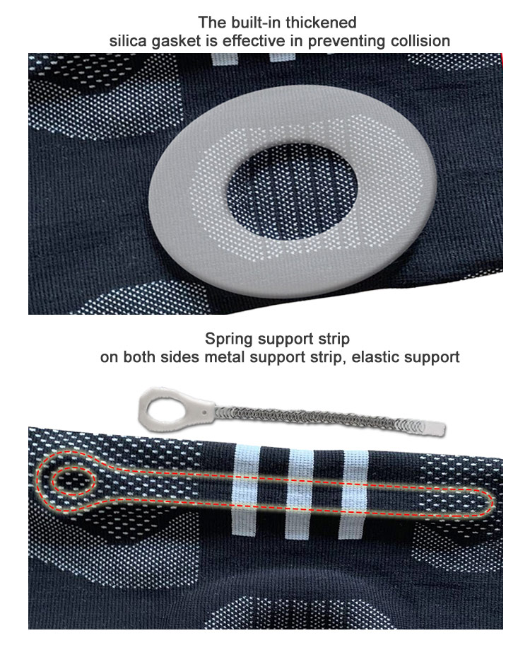 Double Knee Protection Professional Sports Knee Pads Spring Support Strap Knee Sleeves Industrial Wholesale Pricing Bulk Orders