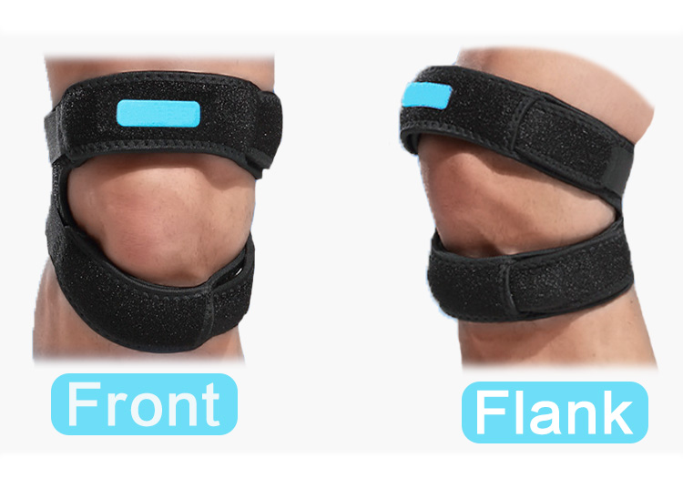Double Pressing Breathable Neoprene Knee Pads Adjustable Patella Protector Knee Support Strap for Men and Women Factory Pricing Export