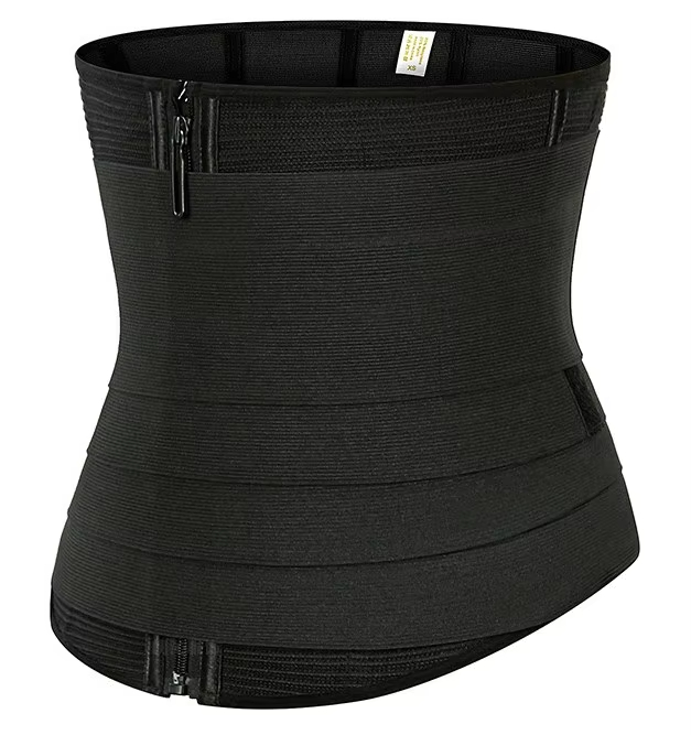 Double Waist Trainer Cinchers Detachable Tummy Wrap Trimmers Tight Slim Belt Gym Fitness Zip Back Support B2B Manufacturing