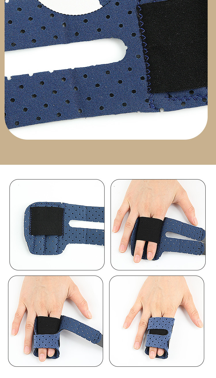 Double finger aluminum strip fixation support finger protector Velcro adjusting finger fixation splint Global Wholesale Market Operations