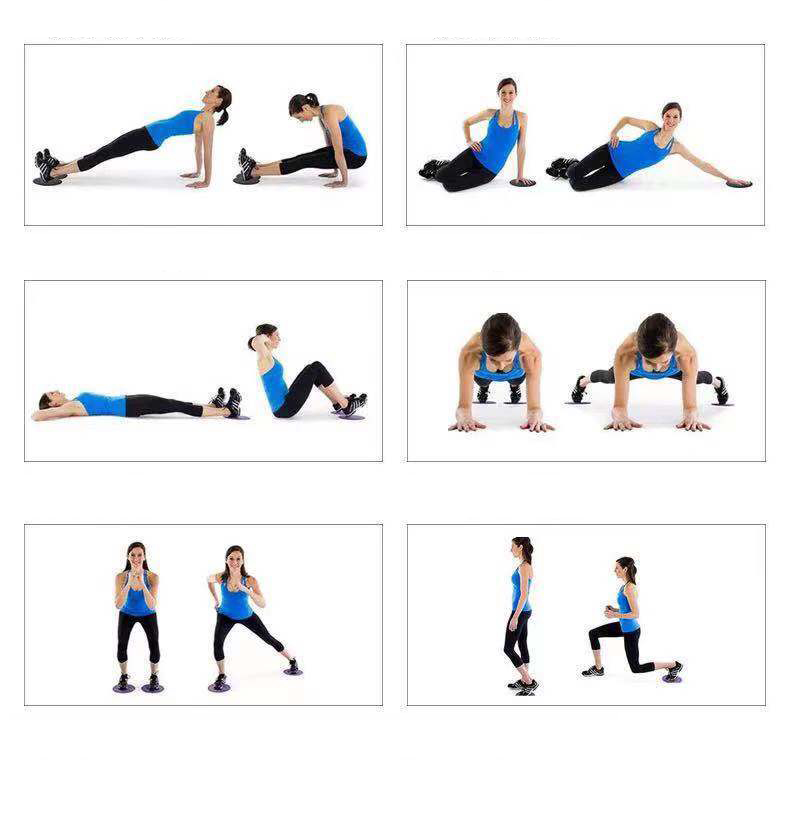 Exercise Plastic Men and Women Exercise Sliding Fitness Wholesale Gliding Disc Core Sliders Production Wholesale Operations