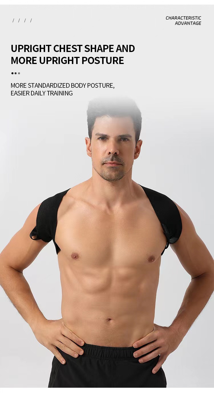 Exercise shoulder strap Lift chest straight back correction strap Open shoulder training aid strap gym training strap China-based Manufacturer