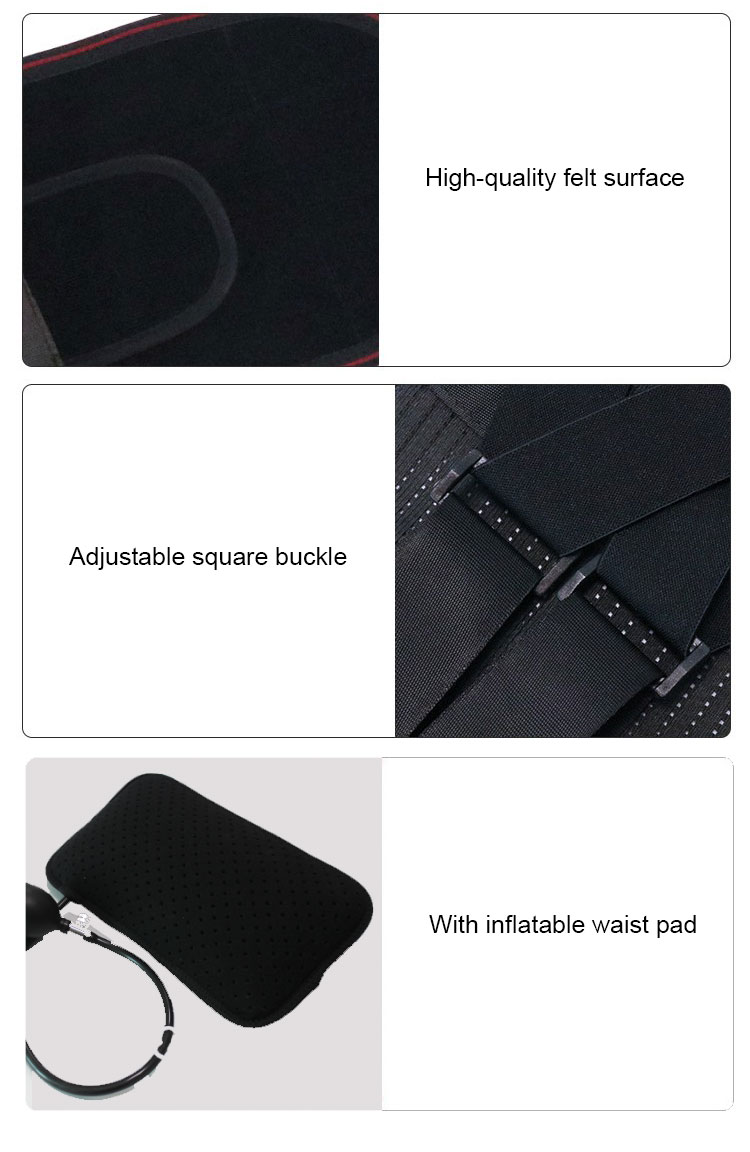 Factory Direct Supply Lumbar Waist Protector Support Lower Back Brace with Removable Pads Direct Supplier Pricing