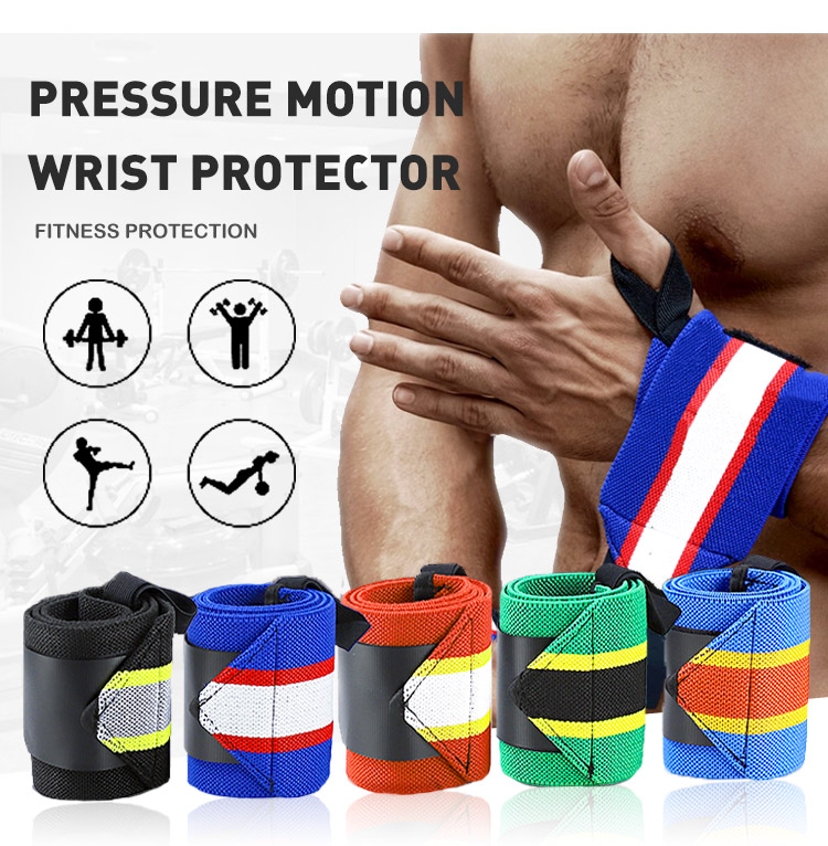 Factory Price Wristband Wrist Support Weight Lifting Gym Training Wrist Support Brace Straps Wraps Powerlifting Competitive Manufacturing Pricing