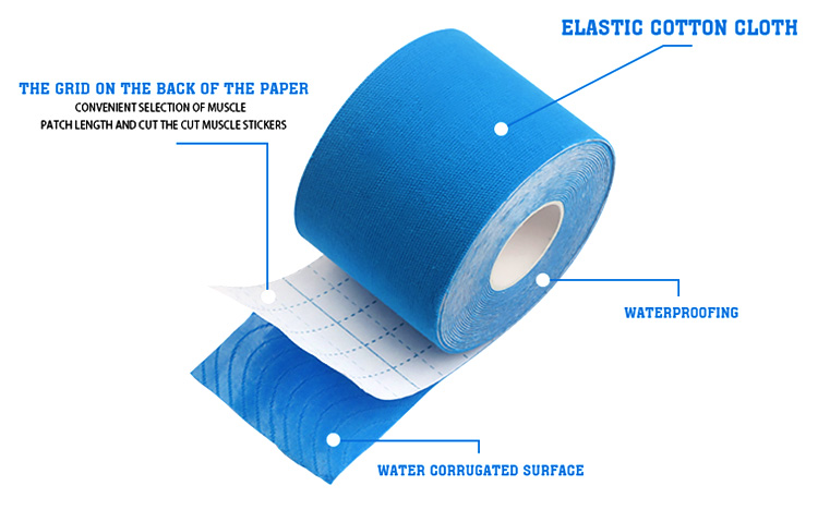 Factory Rock Tape Kinesiology Sports Muscle Tape Kinesiology Tape OEM Manufacturer