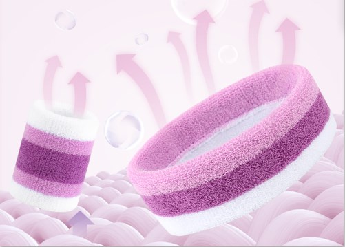 Fashion Sports Headband and Wristband Towel Set Sweatband Cotton Wrist Band Bracers for Women Men Cycling Gym Basketball Tennis Rapid Production Solutions Manufacturer