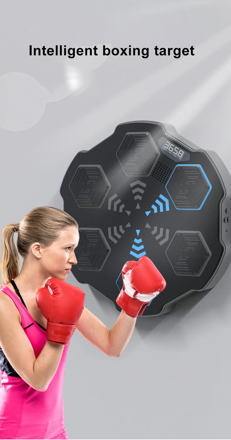 Fitness Adult and Children Home Training Dynamic Target Wall Smart Music Boxing Machine Wall Target Boxing Trainer for Home Use Export Manufacturing