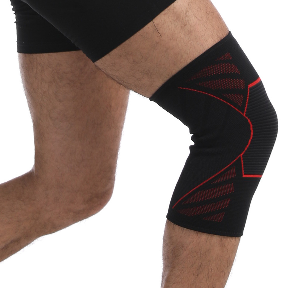 Fitness Basketball Running Cycling Functional Knitted High Elasticity Knee Pads Shock Absorption Protection Tendon Knee Pads Discount Wholesale Production