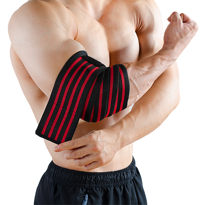 Fitness Elbow Wraps Weight lifting Gym Elastic Elbow Compression bandage Training Elbow Support Brace Workout Powerlifting Bulk Supply
