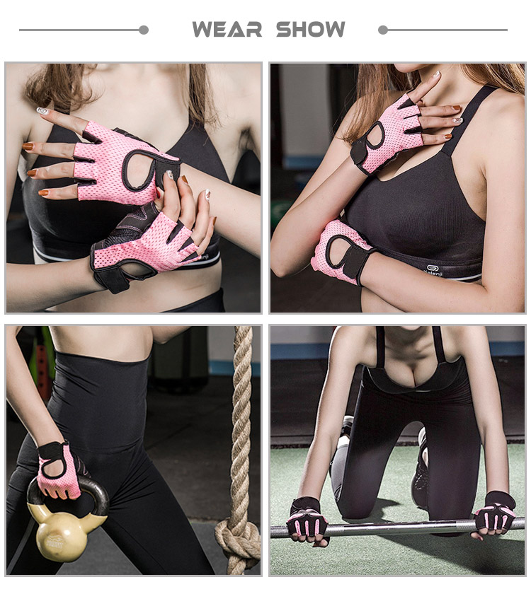 Fitness Half Finger Gloves for Men and Women Outdoor Sports Breathable Cycling Yoga Gloves for Gym Dumbbell Exercise China Manufacturing Distributor