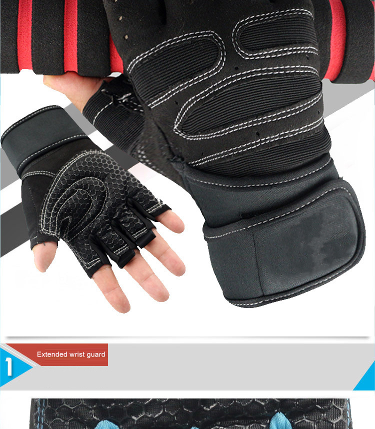 Fitness gloves for men and women anti slip wrist guards barbell riding sports equipment half finger gloves Industrial Wholesale Pricing Wholesale