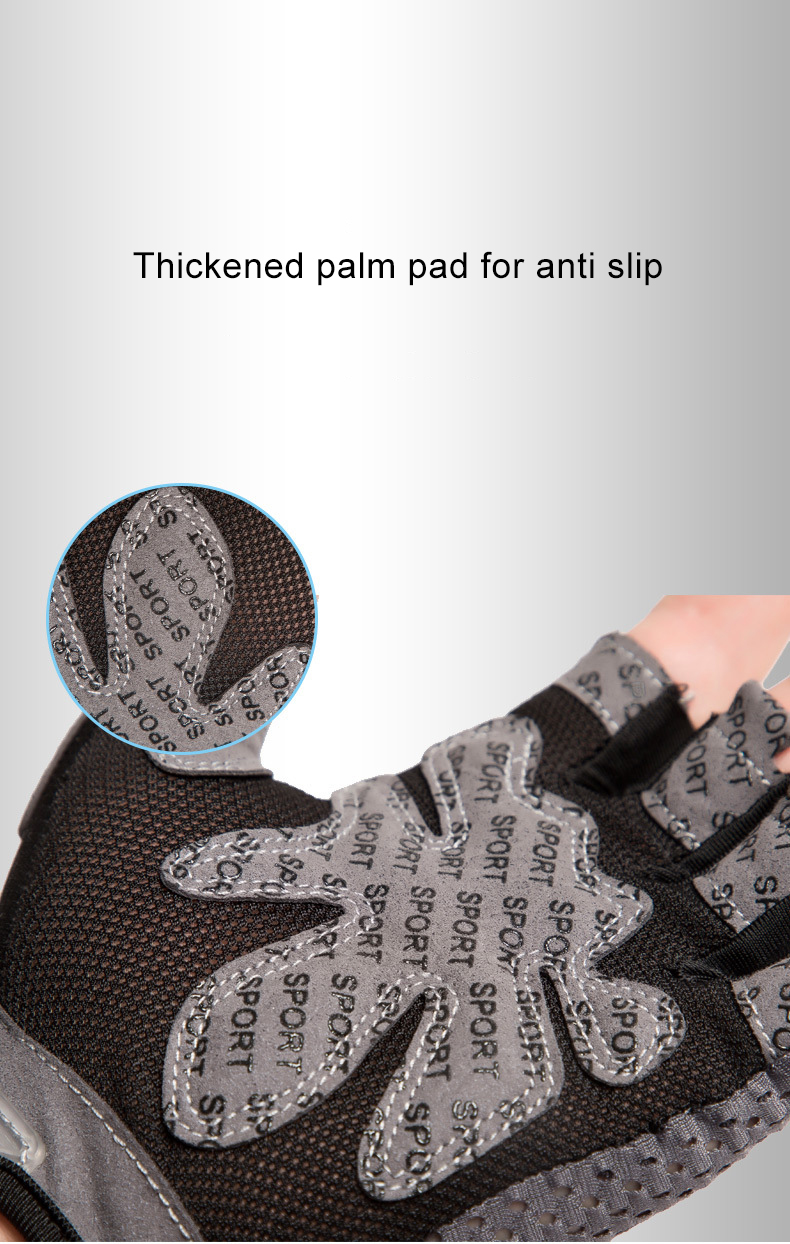 Fitness half finger gloves Women thin yoga exercise machine training miss hand back non-slip horizontal bar gloves Customized Manufacturing Solutions