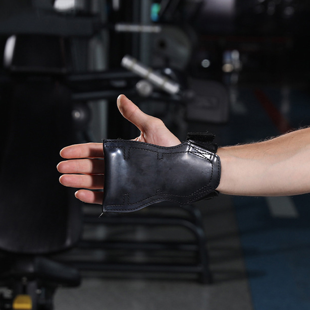 Fitness protective gloves exercise bench press weightlifting wrist guard rubber handguard pull power assisted strap wrist guard OEM Wholesale