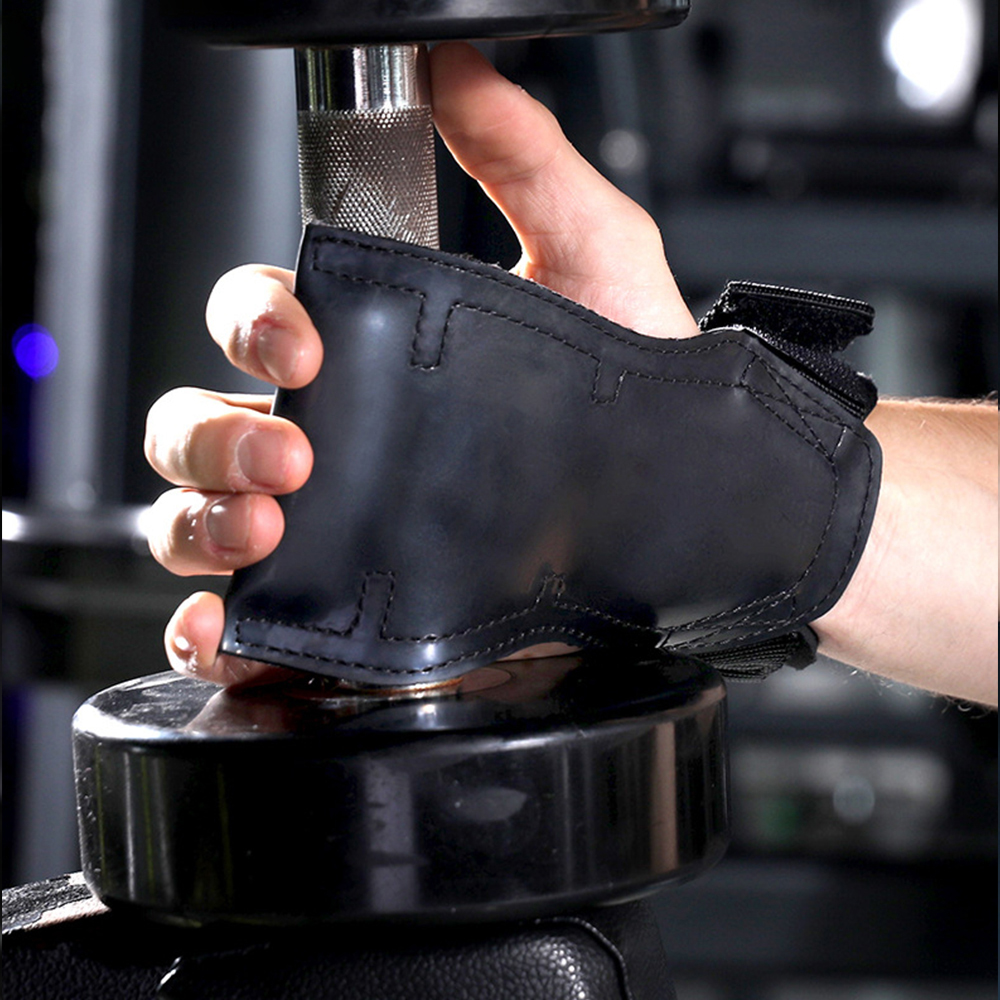 Fitness protective gloves exercise bench press weightlifting wrist guard rubber handguard pull power assisted strap wrist guard OEM Wholesale