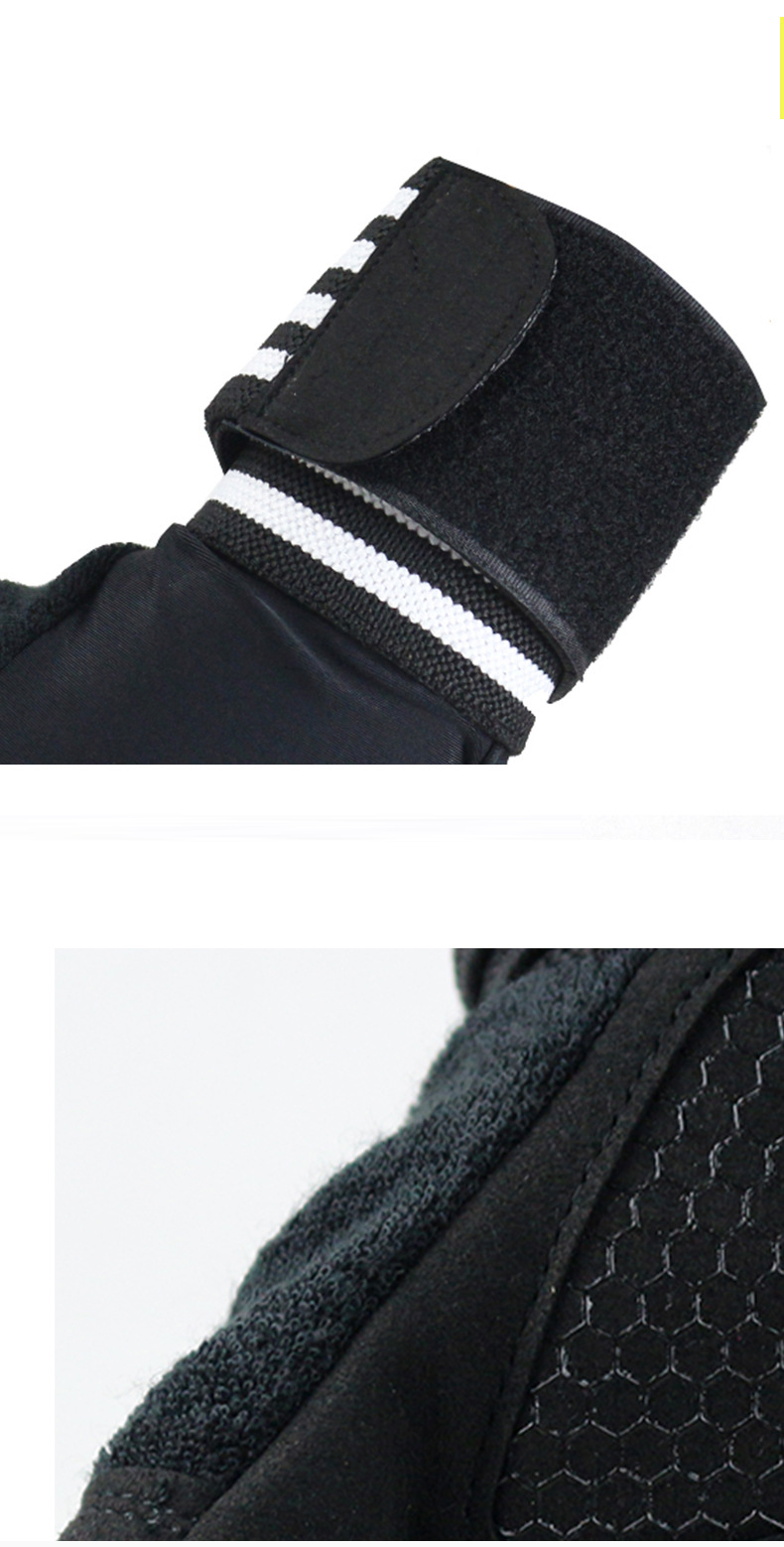 Fitness sports long wristband anti slip half finger gloves male training pull up horizontal bar wristband gloves Product Manufacturing