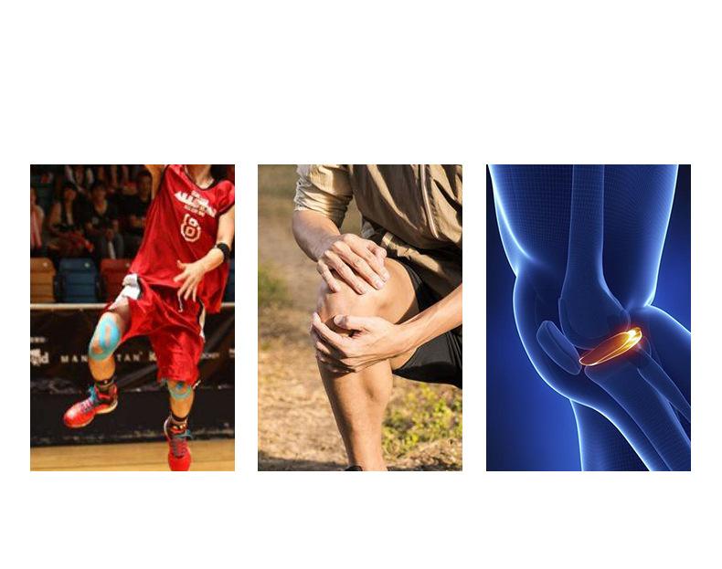 Fitness training knee protective support silicone shock absorbing pressure aluminum strip knee pads Bulk Pricing