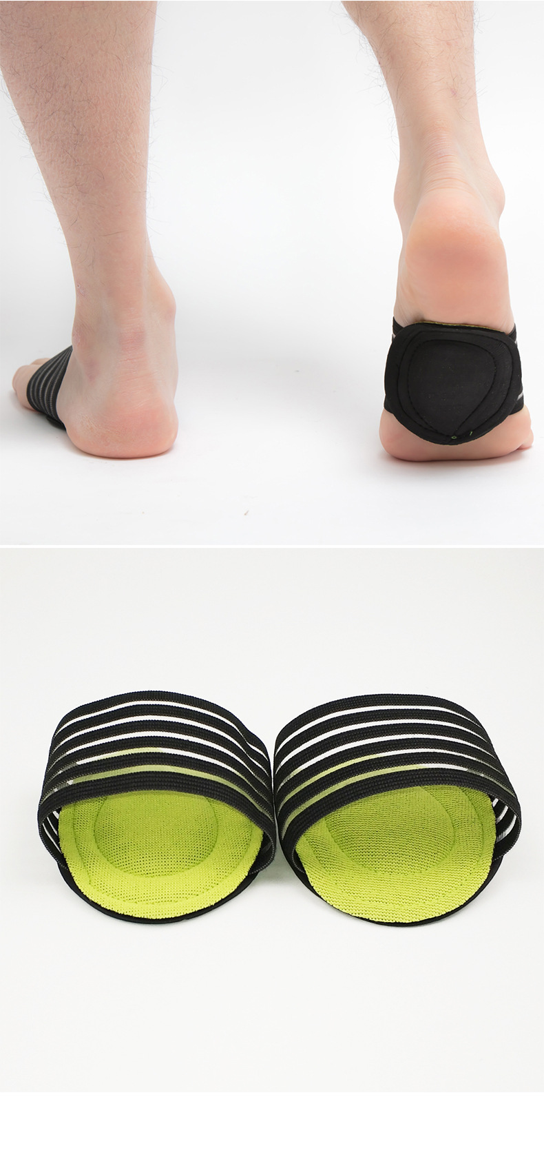 Foot Insoles Thin Arch Support Plantar Fasciitis Heel Aid Feet Cushion Fallen Heel Pain Relief Brace Discounted Bulk Pricing