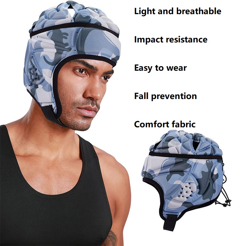 Football helmet EVA goalie crash cap soft Goalie head guard Curling stick ball softball crash cap Factory Pricing Export