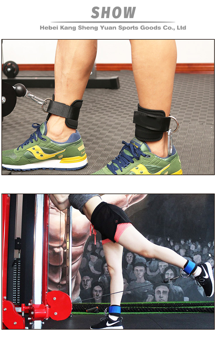 Fully Adjustable Ankle Support Breathable  Ankle Straps Cable Machines Padded Ankle Cuffs for Leg Exercise Workout Production Wholesale Outlet
