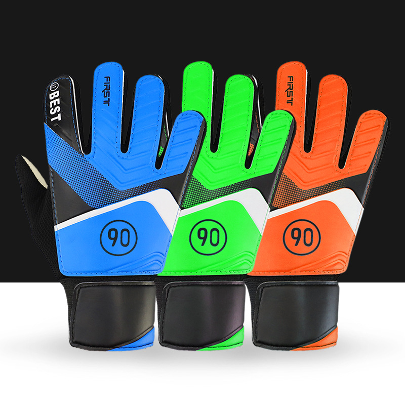 Goalkeeper fingers and palms protector gloves for Pupil  Youth Children Used   football goalkeeper's gloves China Wholesale Factory Outlet
