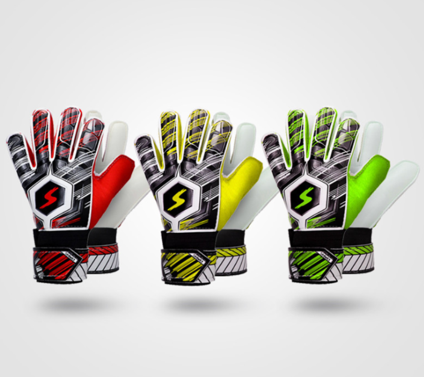 Goalkeeper gloves with fingertips adult children goalkeeper gloves thick latex slippery football training Custom Manufacturing Custom Solutions
