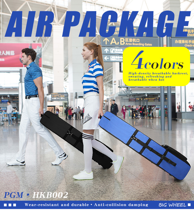 Golf Air bag golf bag with pulley single checked can be folded Golf Bag Wholesale Trade Supplier