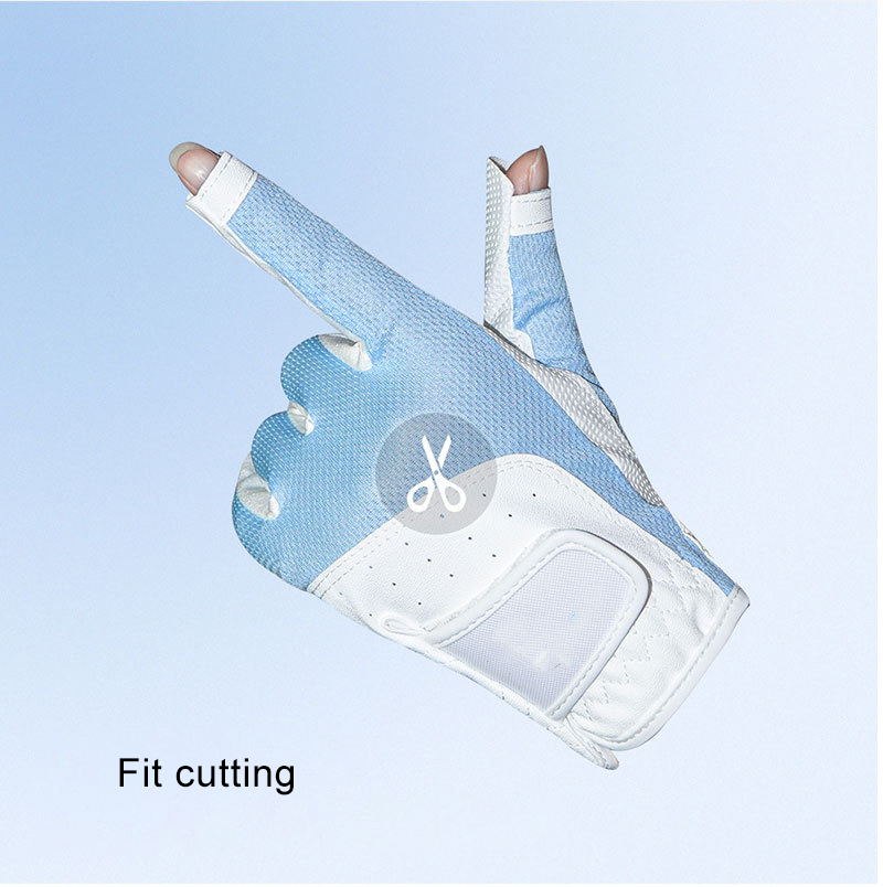 Golf ice silk breathable fabric fingerless gloves Non-slip wear gloves Wholesale B2B Pricing Custom Solutions