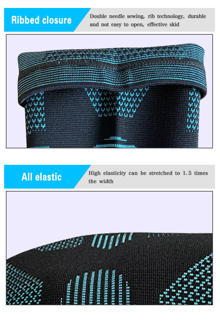 Good Quality Weightlifting Knee Sleeve Compression Knee Support Knee Brace for Running Chinese Wholesale Supplier