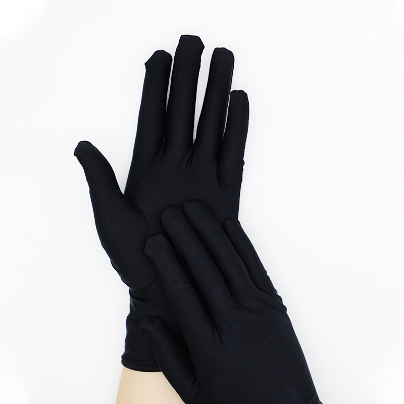 Guide Jewelry gloves High stretch nylon high-end watch and play performance gloves Direct Factory Wholesale