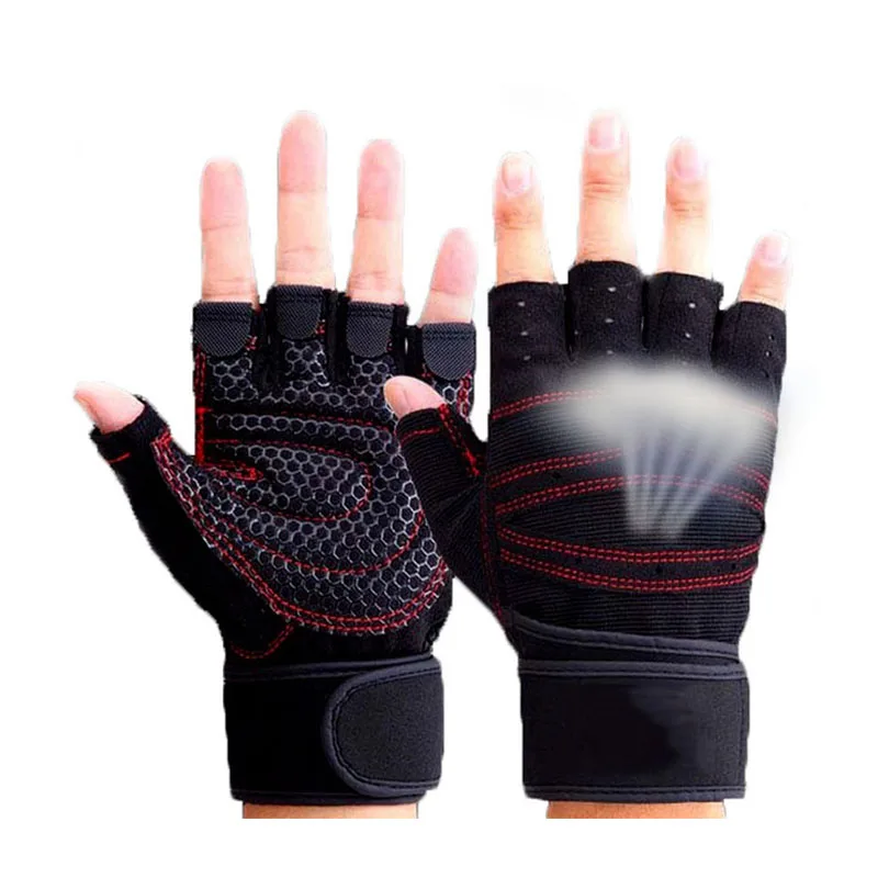 Gym Gloves Heavyweight Sports Exercise Weight Lifting Gloves Half Finger Body Building Training Sport Workout Gloves for Unisex Product Manufacturing
