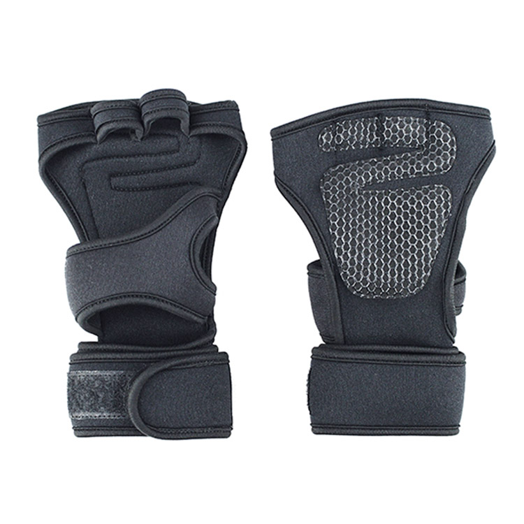 Half finger Fitness gauntlet lifting training Silicone non-slip gloves sport extension twine wrist protector OEM Manufacturer