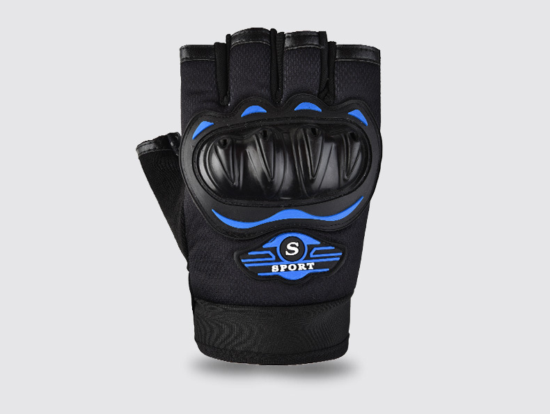 Half finger anti-slip wear resistant hard shell protection sports motorcycle bicycle riding gloves Direct Supplier Pricing Custom Solutions