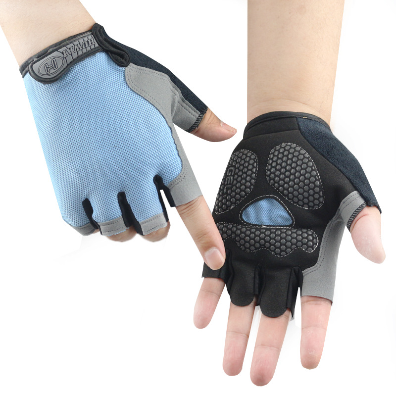 Half finger gloves sports sunscreen bicycle summer silicone cycling men's and women's fitness gloves Customized Manufacturing Solutions