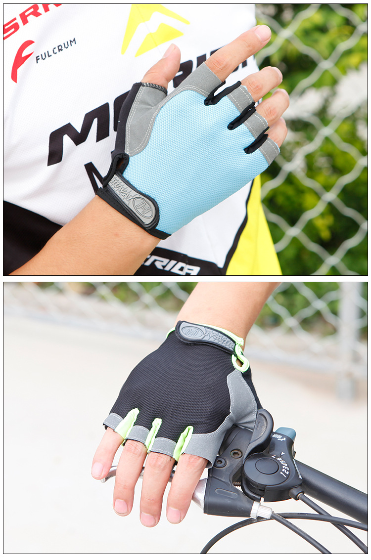 Half finger gloves sports sunscreen bicycle summer silicone cycling men's and women's fitness gloves Customized Manufacturing Solutions