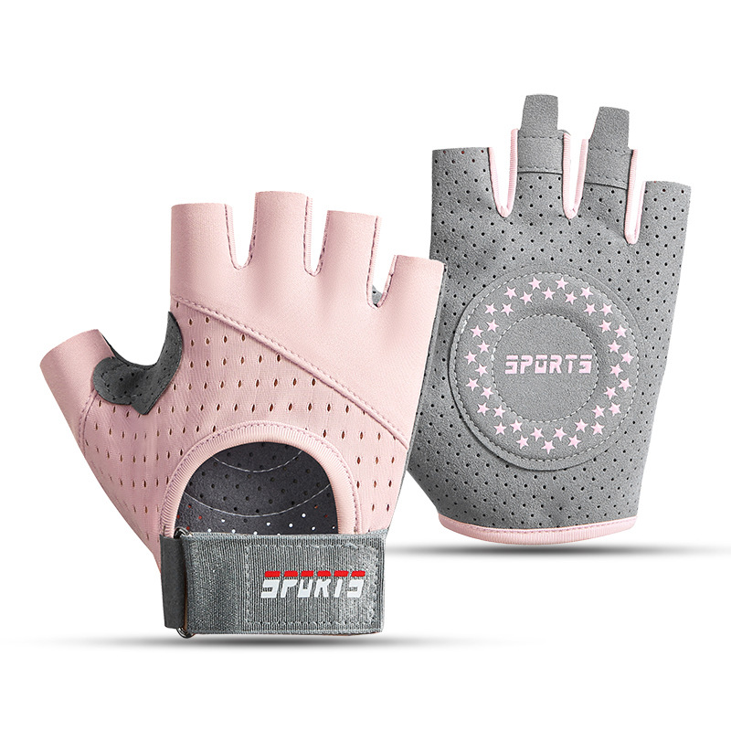 Half-finger sports gloves yoga fitness gloves Outdoor sports  women breathable exercise gloves B2B Wholesale