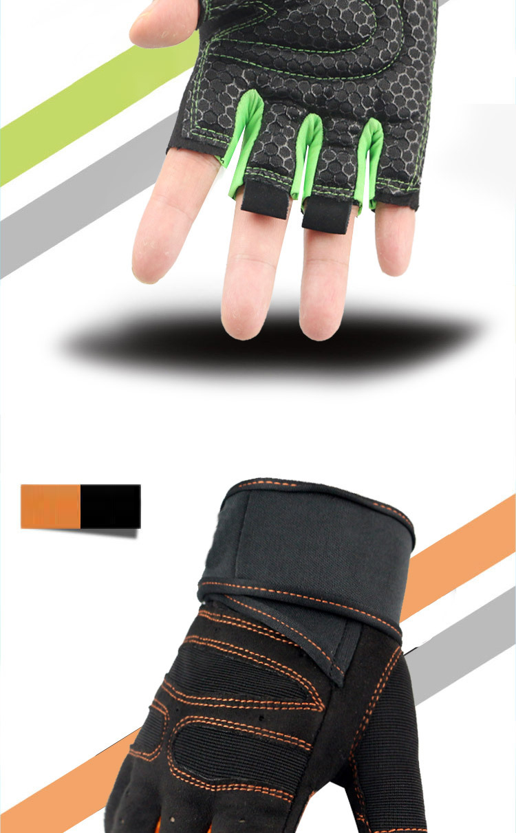 Half finger summer fishing cycling exercise dumbbell weight lifting barbell training wrist gloves Wholesale B2B Pricing Pricing