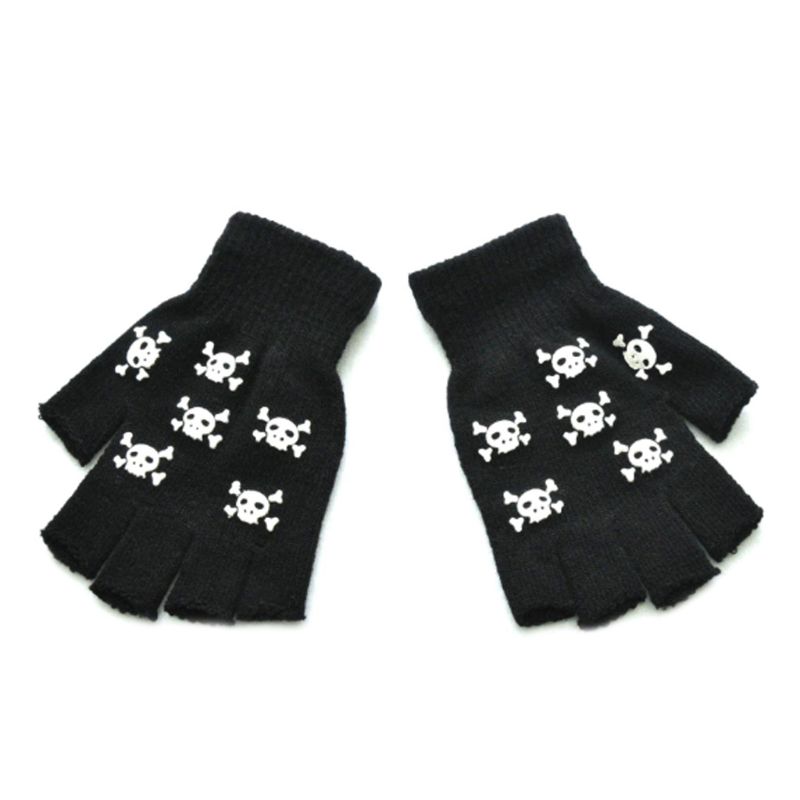 Halloween Horror Claw   Bone Skeleton Goth Anti Skid Rubber Non Slip Racing Riding Cycling Touch Screen Sports Winter Gloves Wholesale Factory Customization