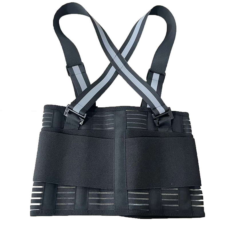 Heavy Lifting Industrial Adjustable Lower Waist Back Support Brace with reflective stripes Factory to Consumer Services