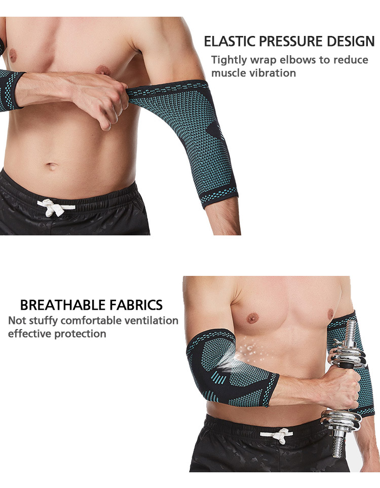 High Elasticity Fitness Dedicated Protective Elbow Arm Guard Sleeve Manufacturing and Export Efficiency