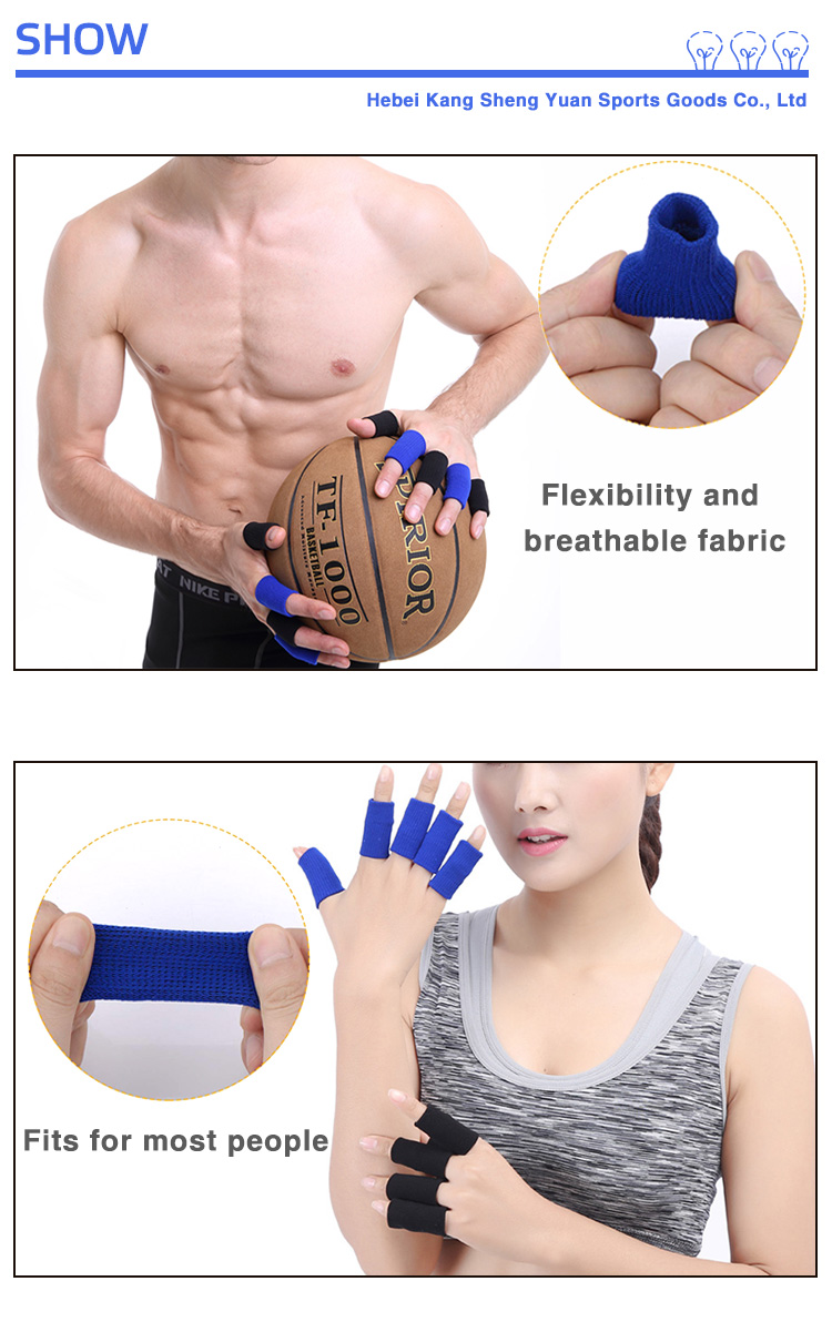 High Elasticn 10 pcs Sports Basketball Flexible Finger Sleeves Wraps Support Brace Protector Direct Supplier Pricing Custom Solutions