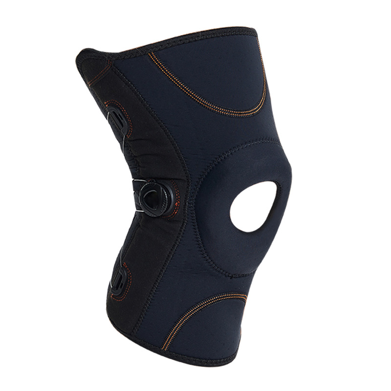 High Quality Rotate Button Knee Brace New Style Sport Knee Pads Adjustable Cycling Silicone Knee Support Wholesale Trade Supplier