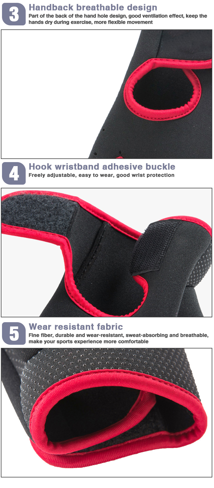 High Quality Shockproof Sport Gloves Half Finger MTB Bike Cycling Gloves Bicycle Riding Gloves Factory Wholesale