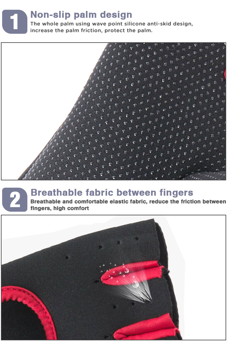 High Quality Shockproof Sport Gloves Half Finger MTB Bike Cycling Gloves Bicycle Riding Gloves Factory Wholesale