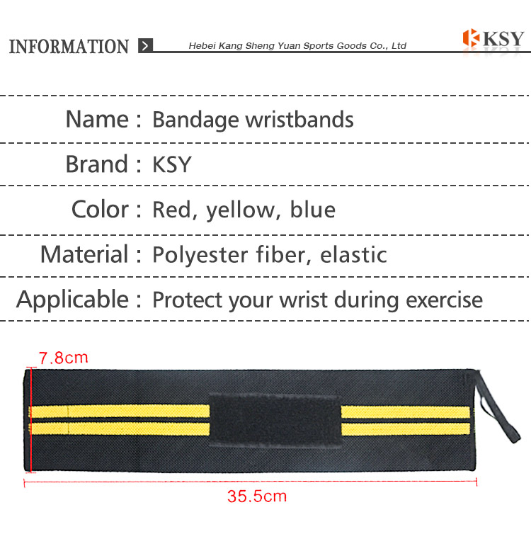 High quality man fitness strength training woven athletic adjustable strength wrap wrist brace High-Volume Manufacturing Trade