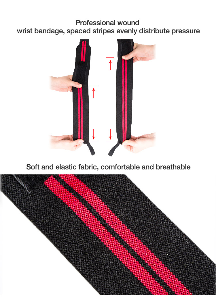 High quality man fitness strength training woven athletic adjustable strength wrap wrist brace High-Volume Manufacturing Trade