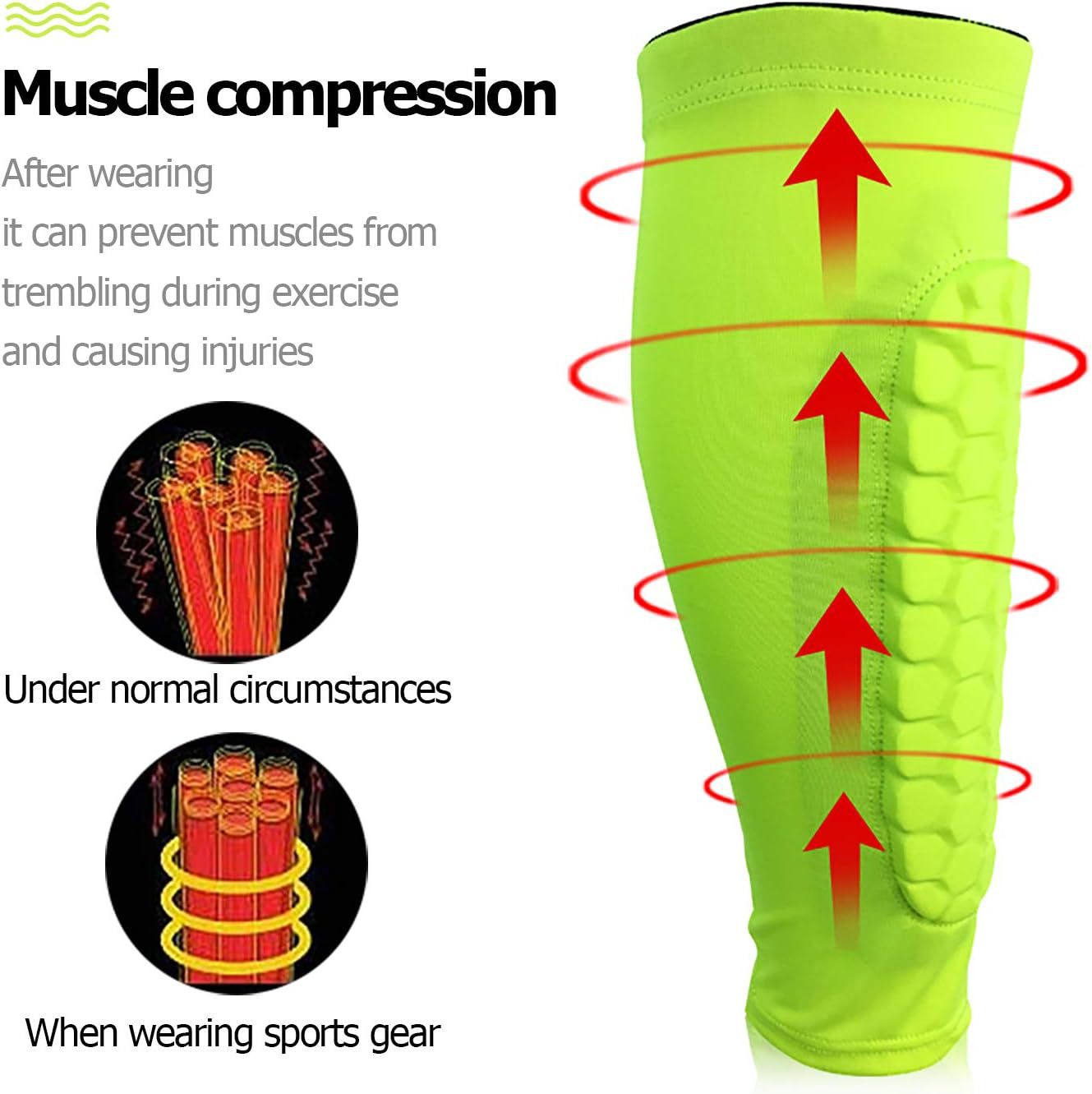 Honeycomb leg protectors men's leg pads football anti-collision anti-slip protection fixed equipment leg protectors Wholesale Bulk Supply